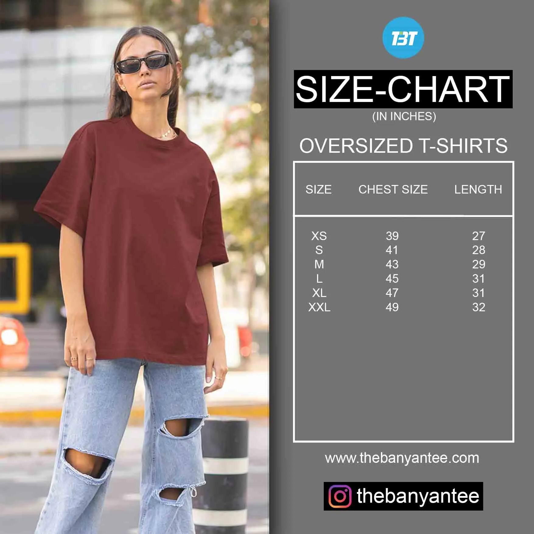 Maroon 5 Oversized T shirt - M5