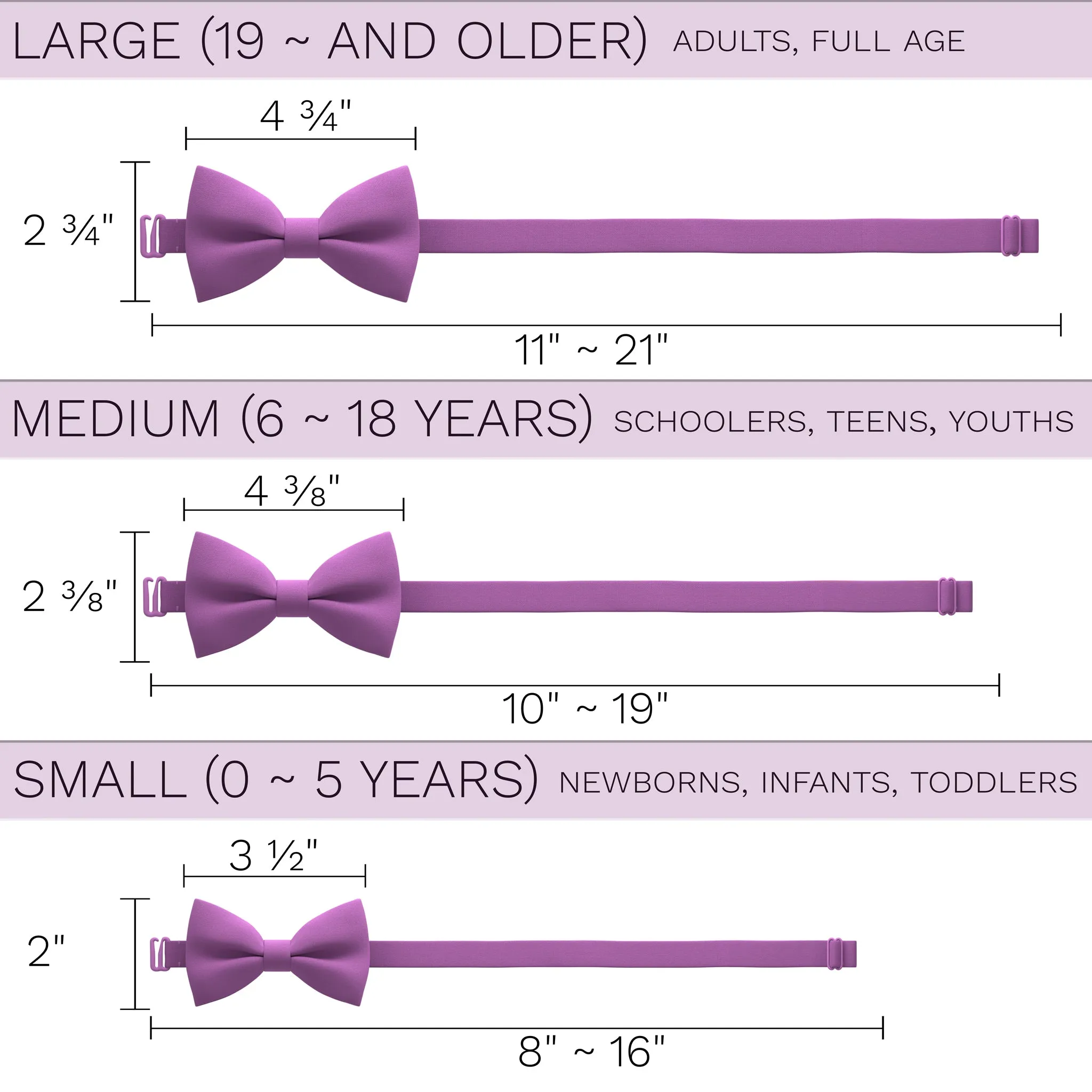 Mauve Rose Bow Tie