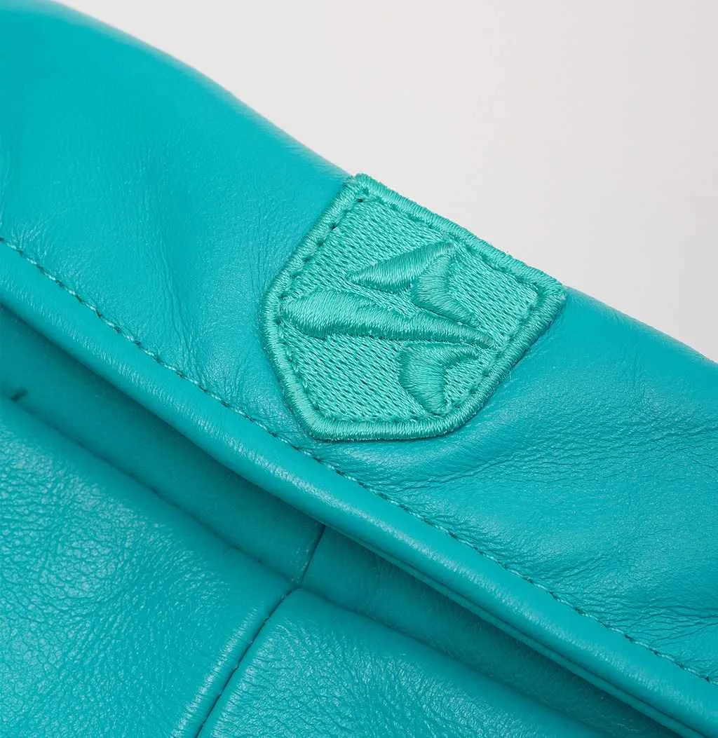 Mens Avirex Icon Turquoise Leather Jacket