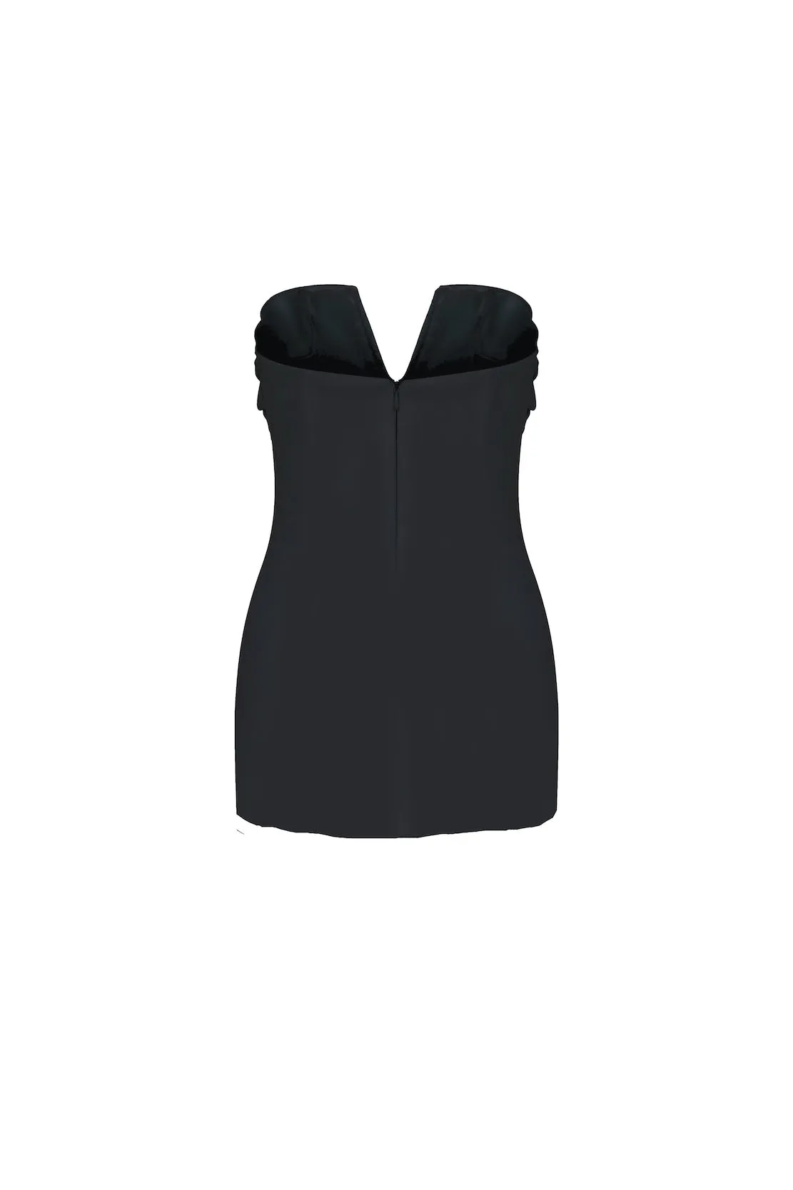 Miora Mini Leather Dress In Black