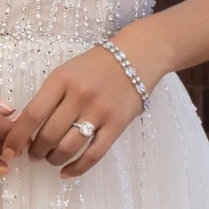 Mischa Dainty Two Row Bridal Bracelet