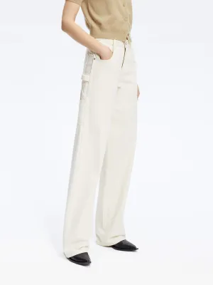 Multi pockets Straight Jeans