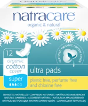 Natracare Super Ultra Pads (12 Count)