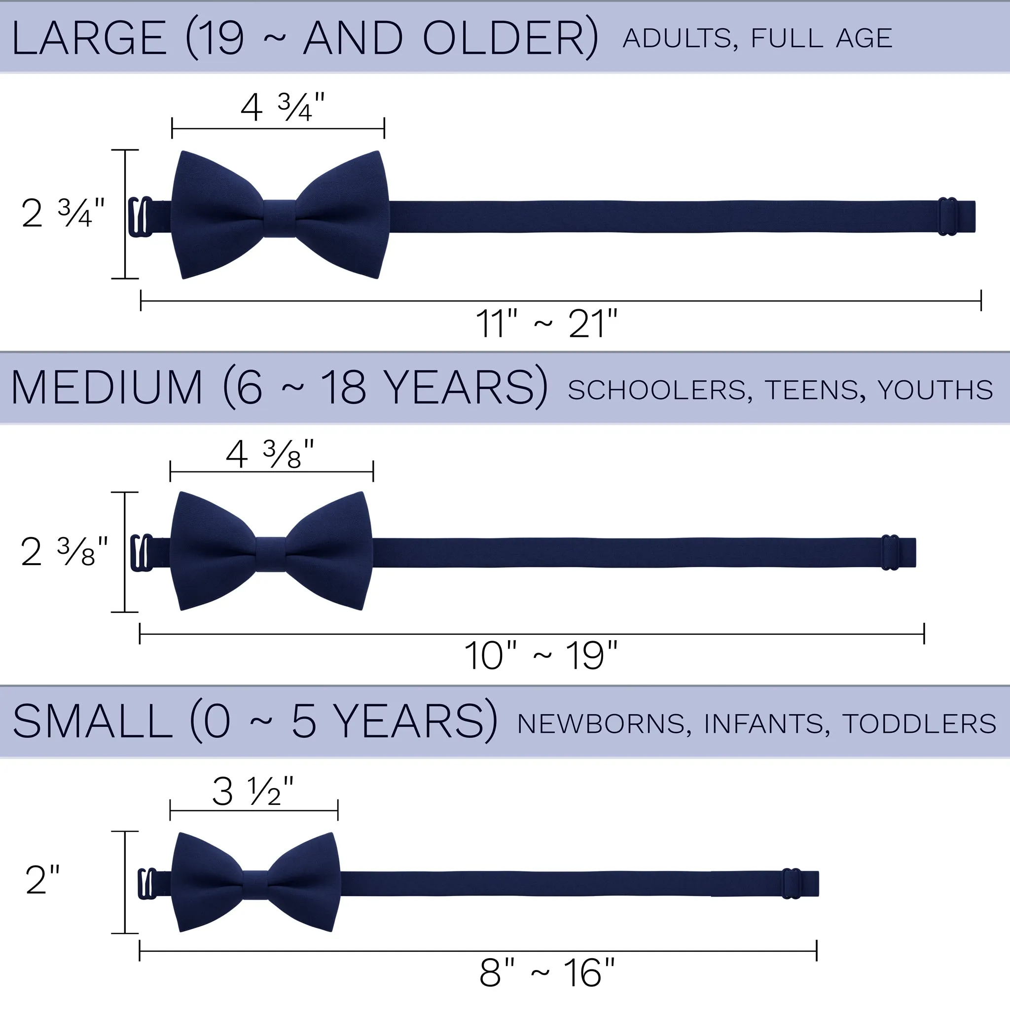 Navy Blue Bow Tie