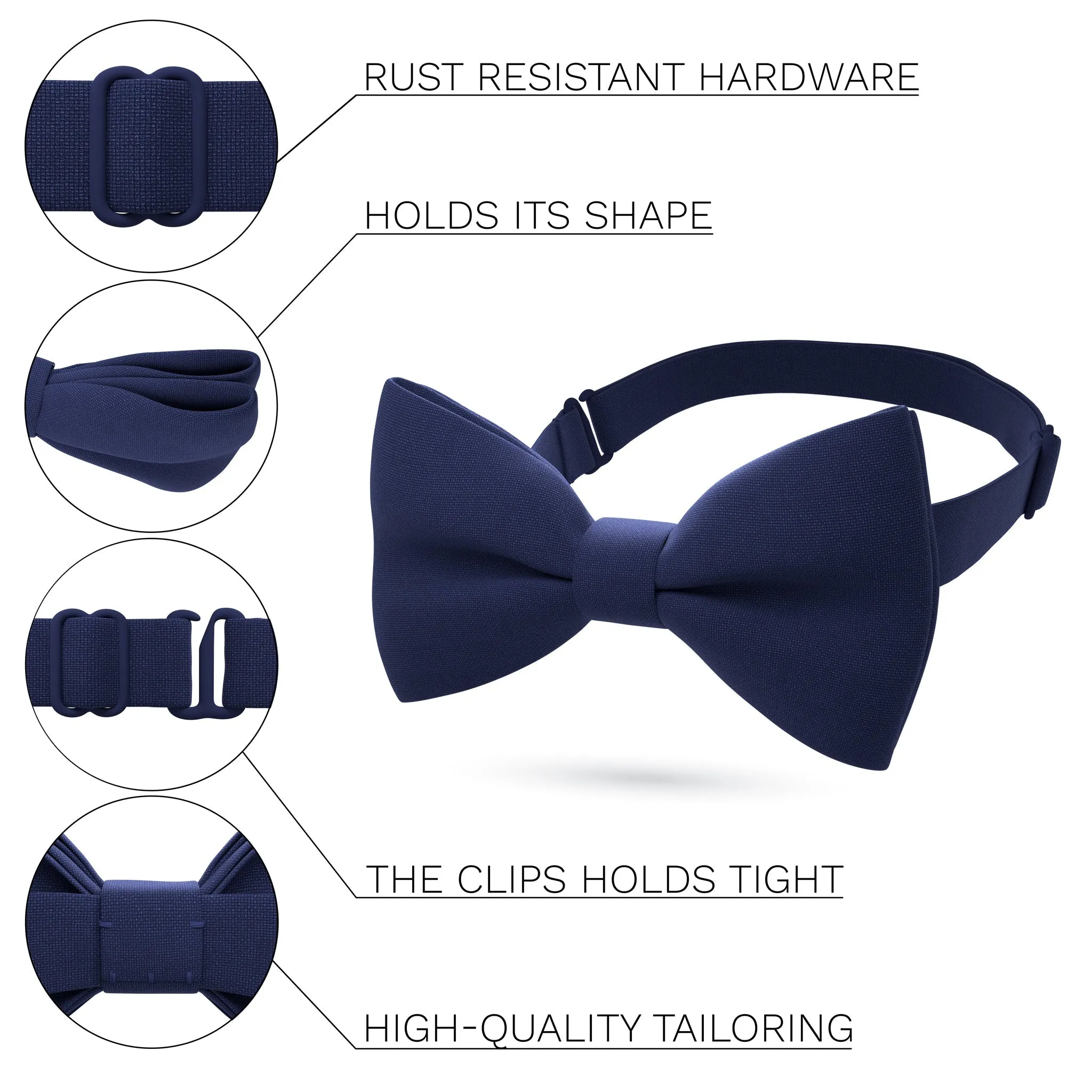 Navy Blue Bow Tie