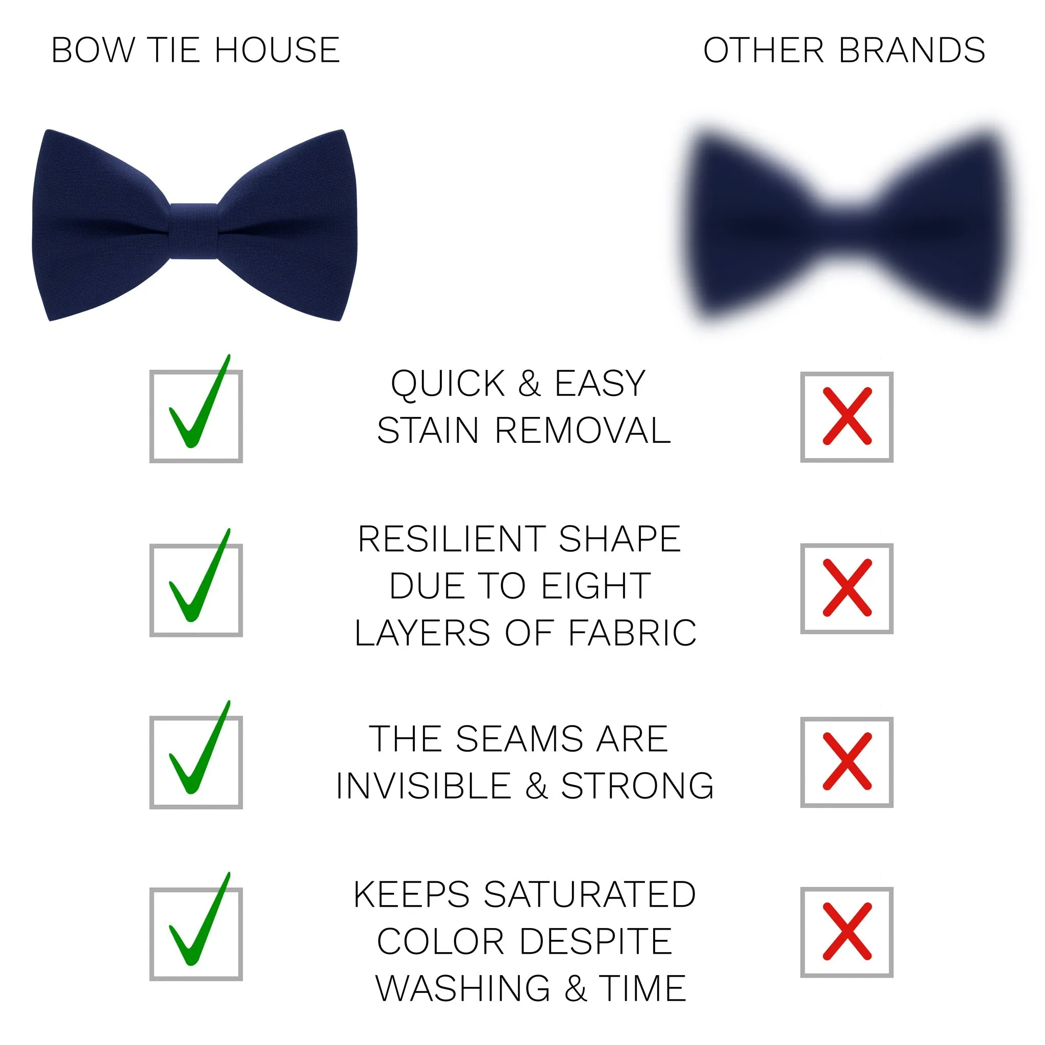Navy Blue Bow Tie
