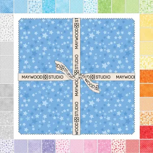 Playtime Flannel Basics 10-inch Squares (42pcs) from Maywood Studio