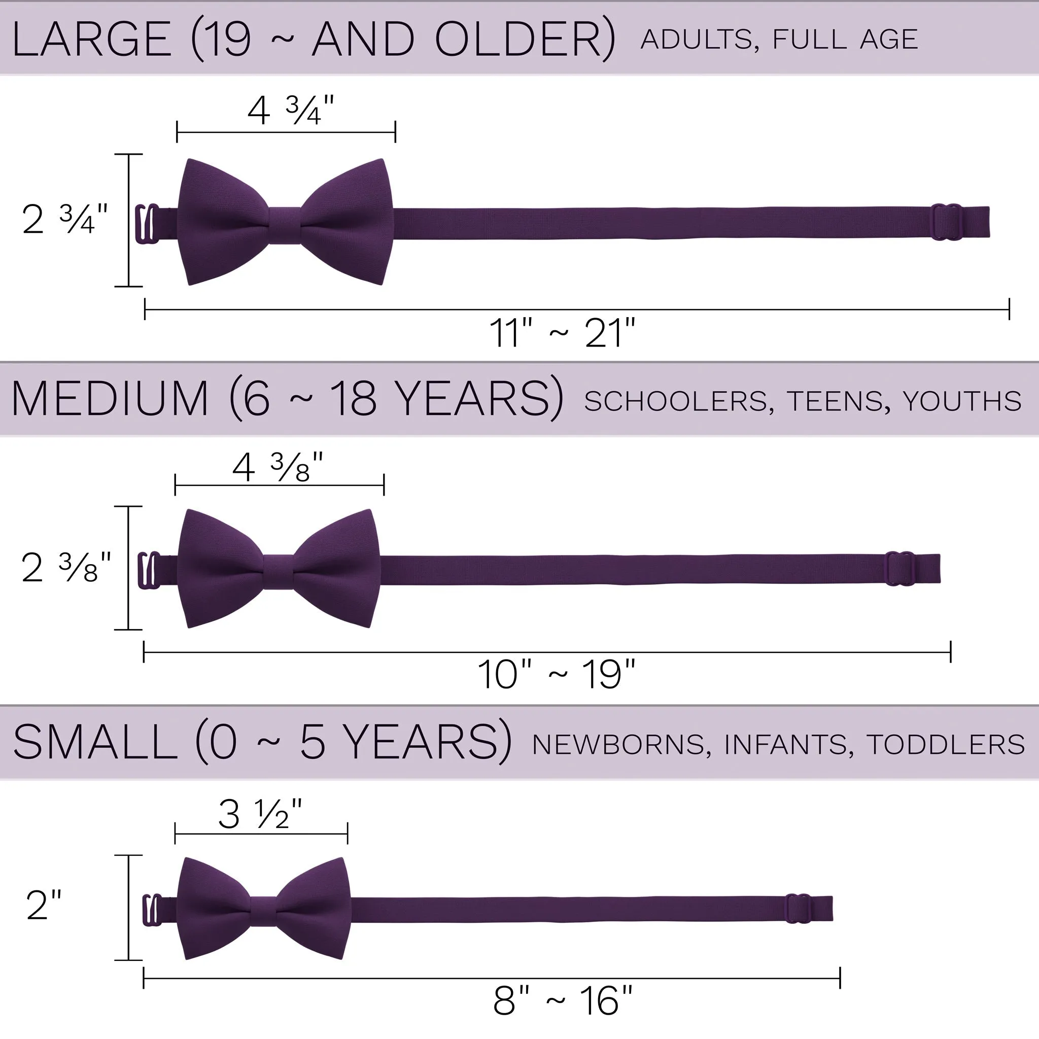 Plum Bow Tie with Handkerchief Set
