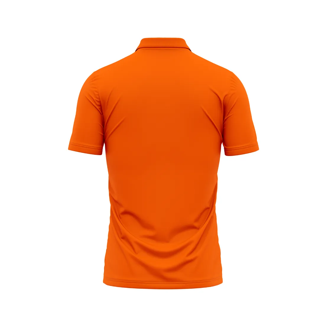 Polo Neck Printed Jersey Orange Design 37