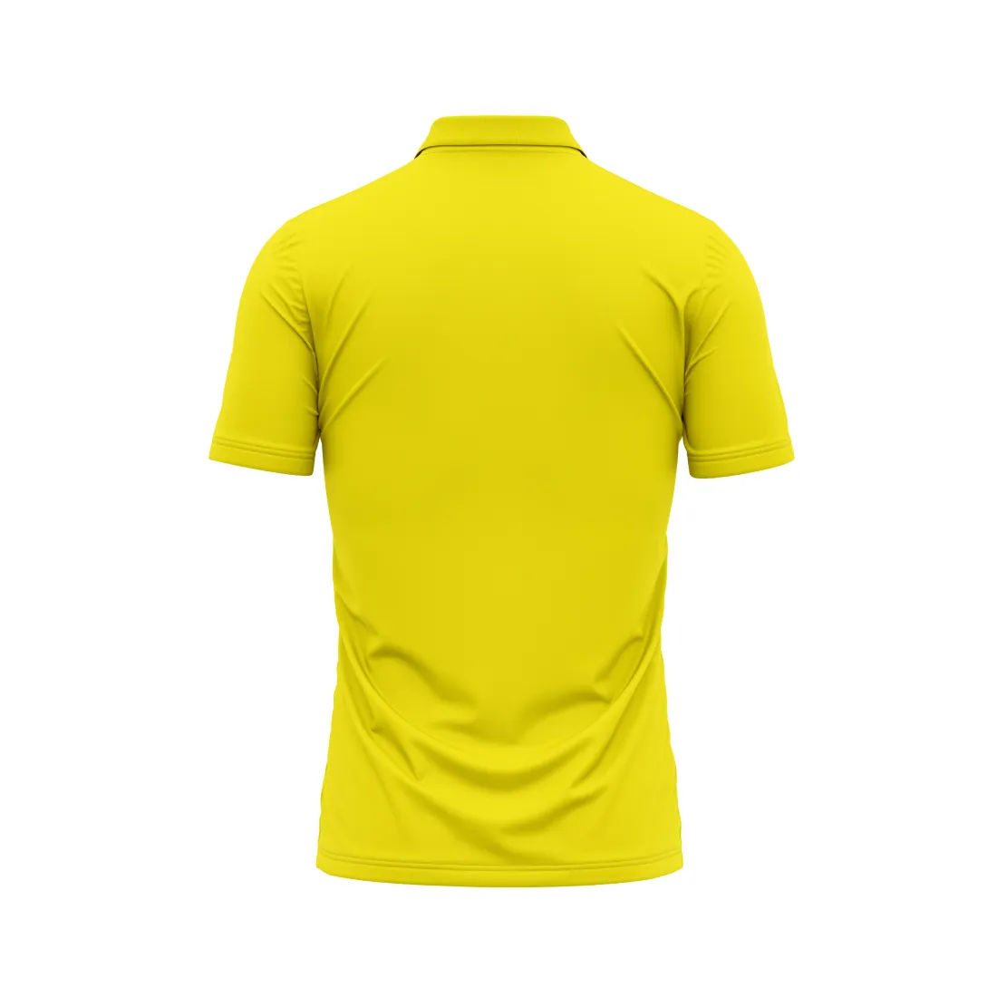 Polo Neck Printed Jersey Yellow NP00127
