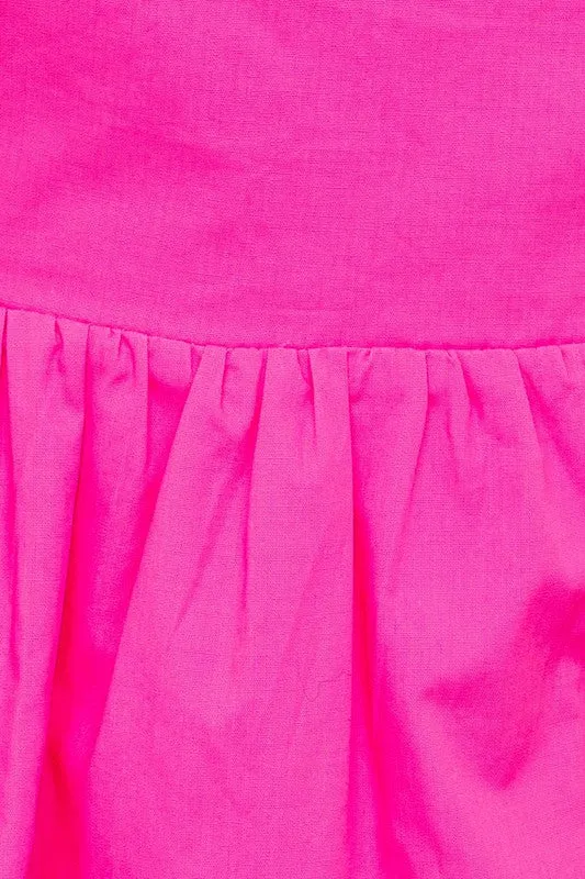 Puff Sleeve Babydoll Dress