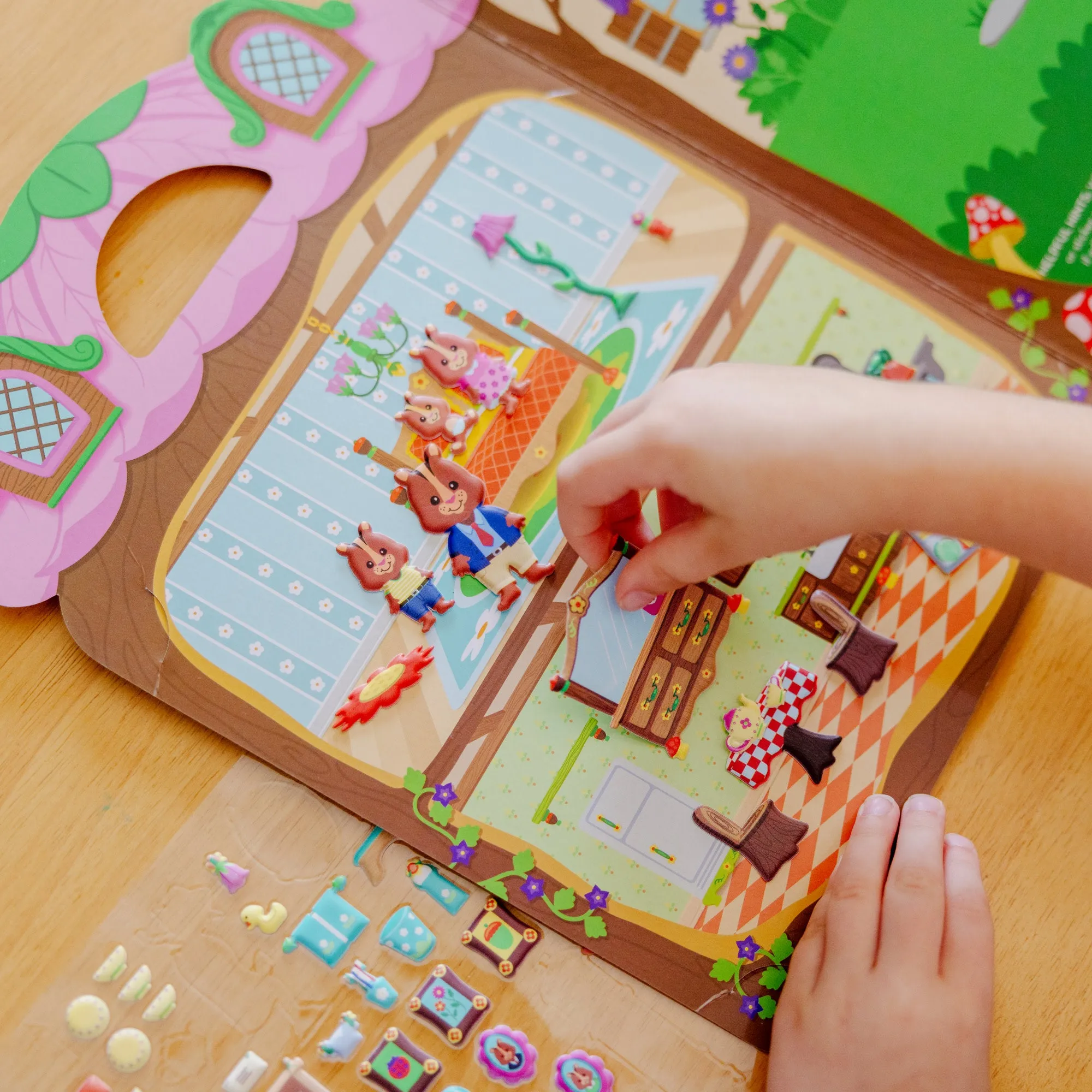 Puffy Sticker Play Set 3-Pack: On the Farm, Safari, Chipmunk House