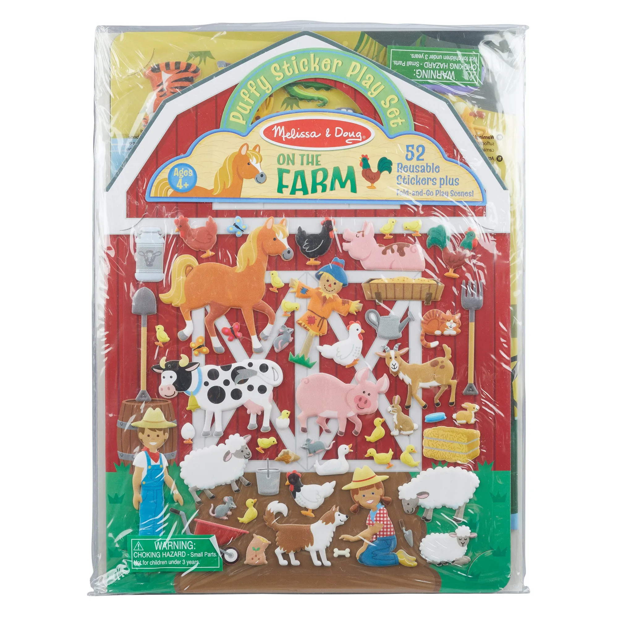 Puffy Sticker Play Set 3-Pack: On the Farm, Safari, Chipmunk House