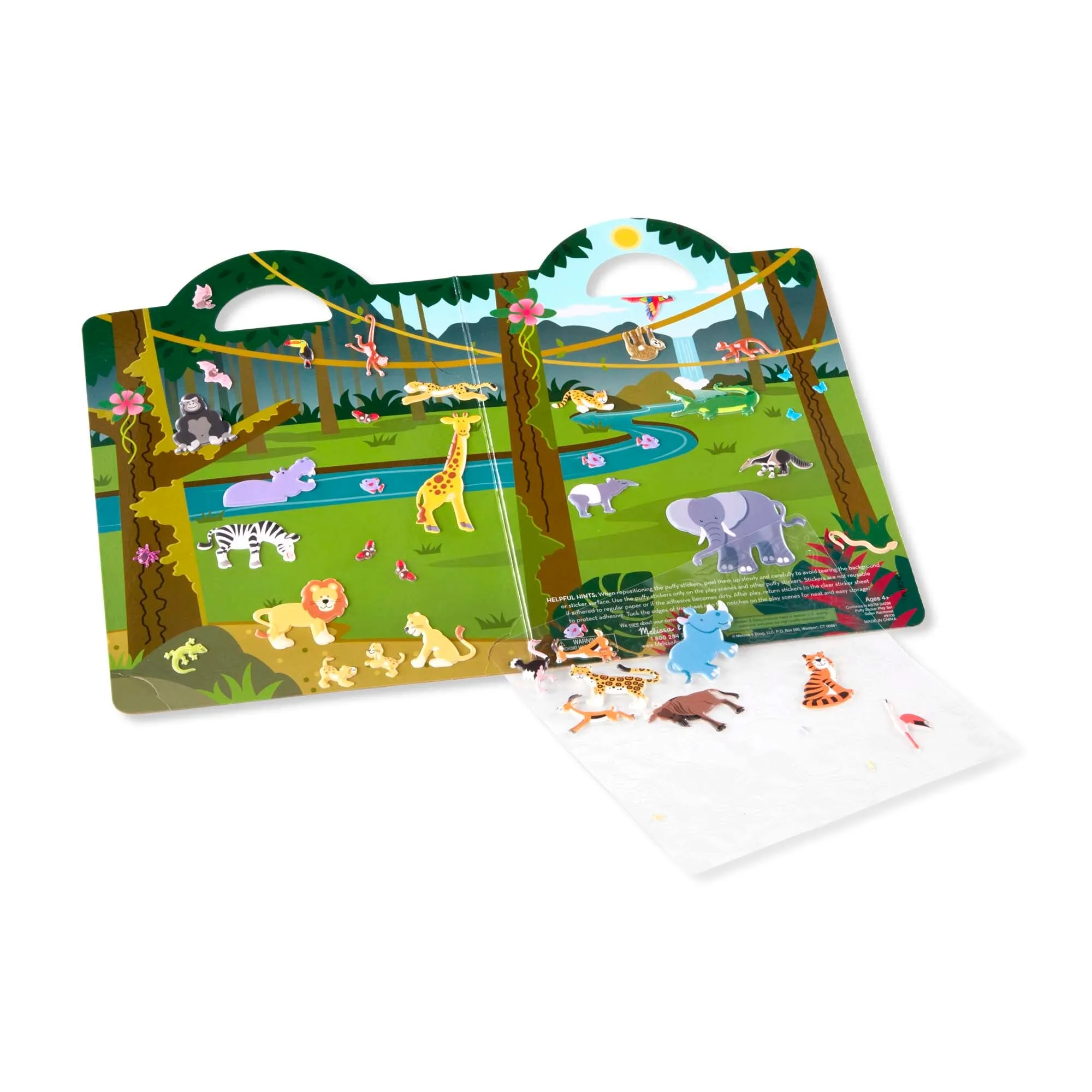 Puffy Sticker Play Set - Safari