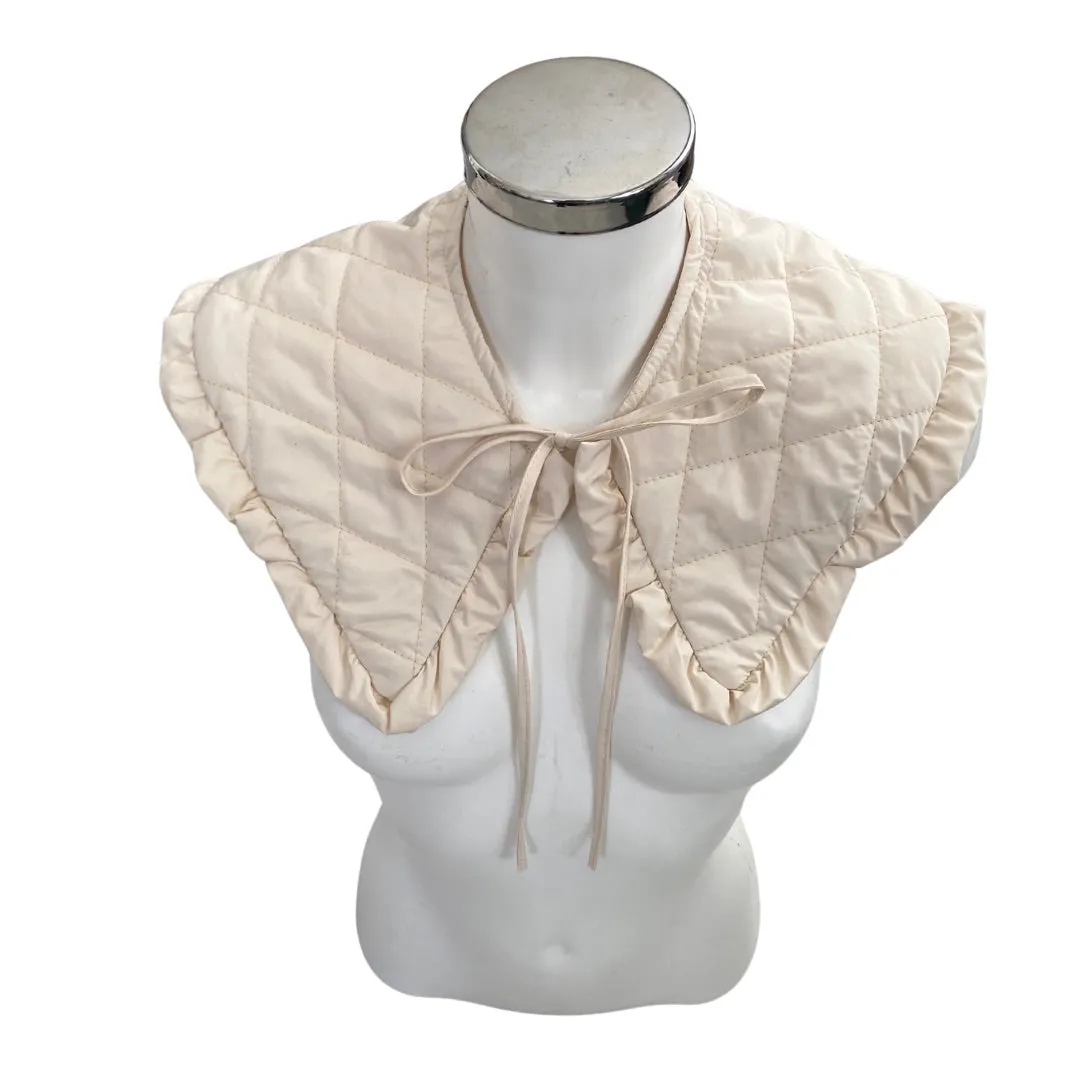 Quilted Collar Cream One Size