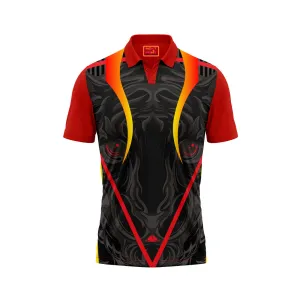 Red Polo Neck Half Sleeve T Shirt Nextprint H118