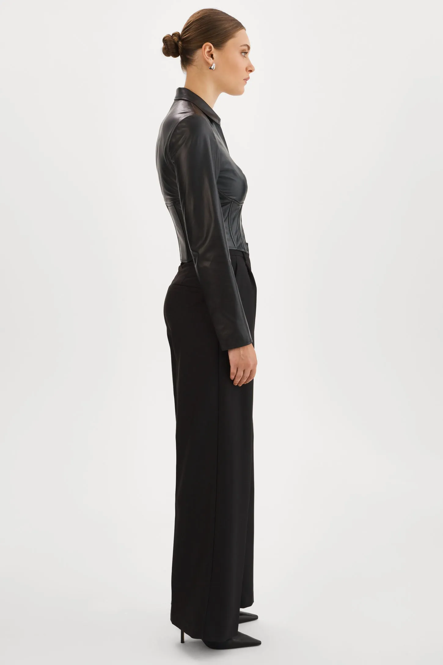 ROMI | Leather Corset Jacket