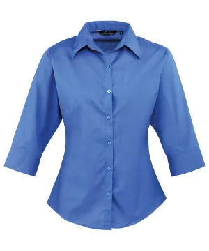 Royal - Women's ¾ sleeve poplin blouse