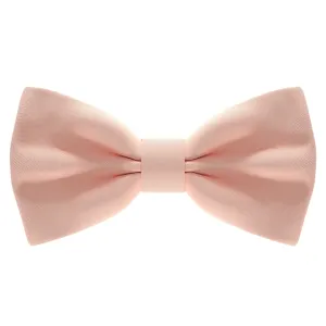 Satin Light Peach Bow Tie