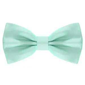 Satin Mint Bow Tie
