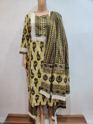 Snowdrop Kurta pant dupatta set