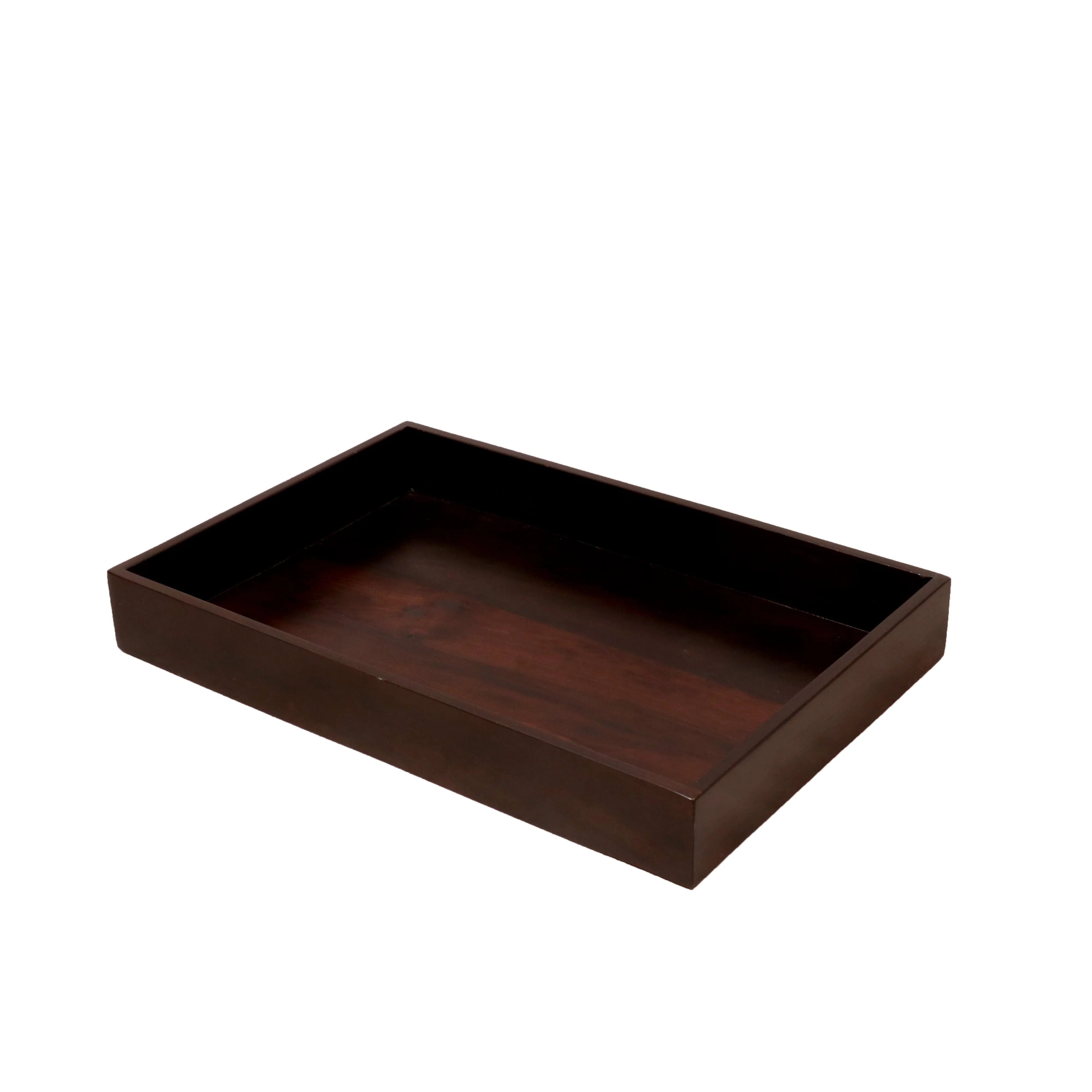 Sophisticated Rectangular Wooden Tray