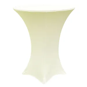 Spandex Cocktail Table Cover 36" Round - Ivory
