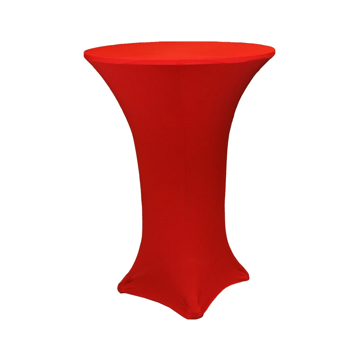 Spandex Cocktail Table Cover 36" Round - Red