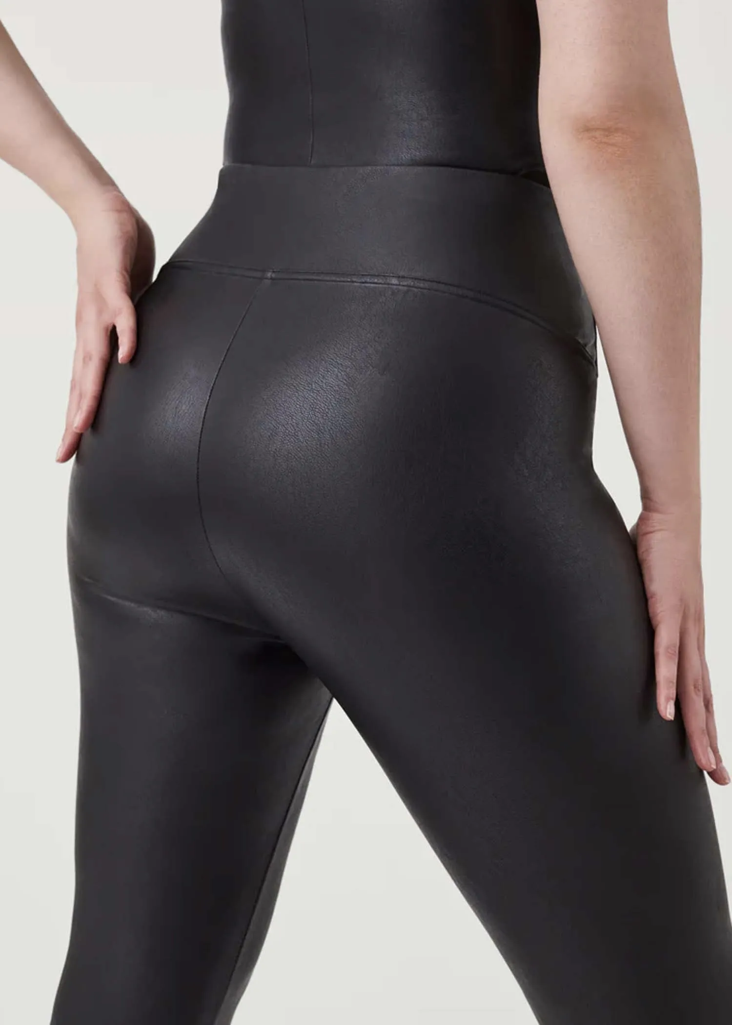 Spanx Leather-Like Front Slit Skinny - FS
