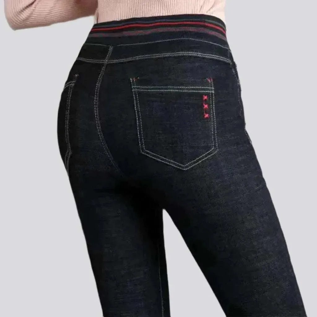 Stonewashed jeans
 for ladies