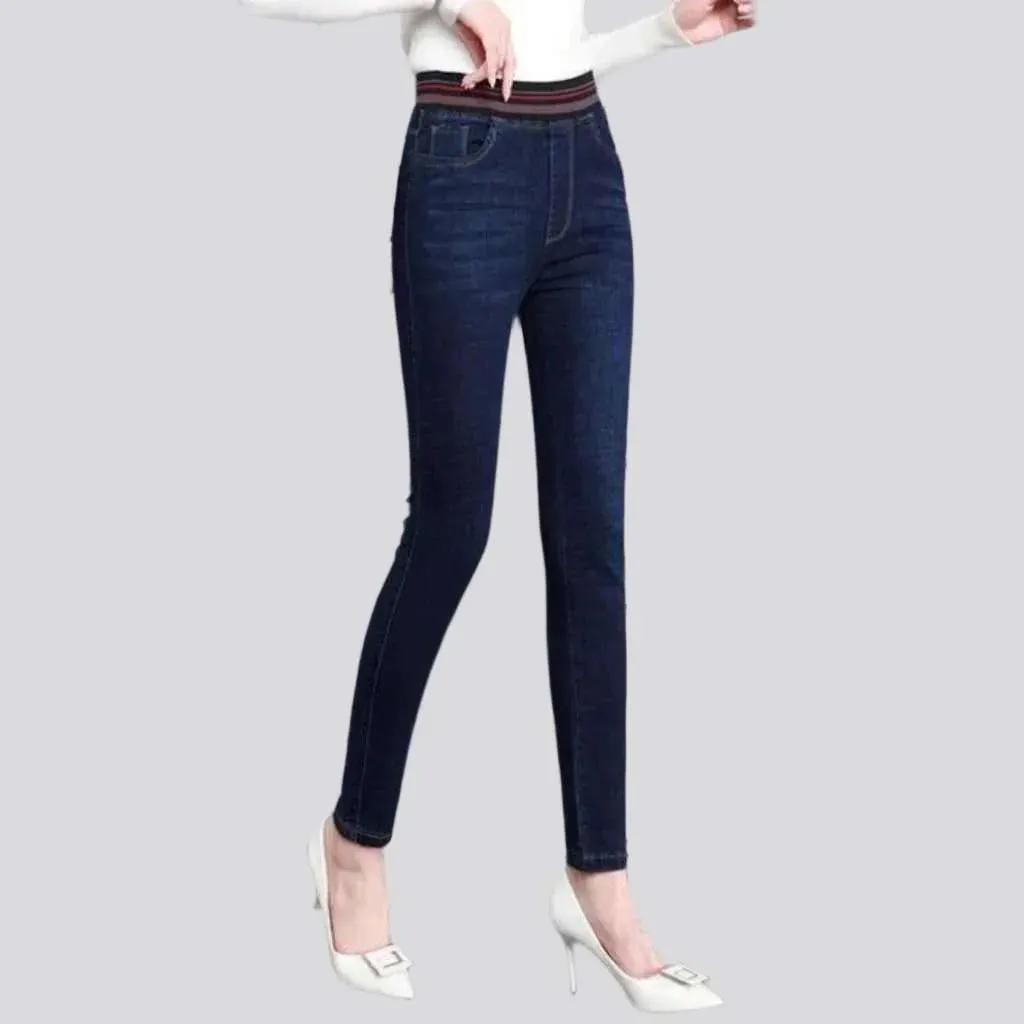 Stonewashed jeans
 for ladies