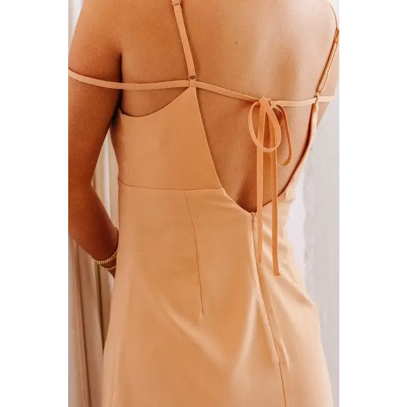 STRAP DETAIL MINI DRESS