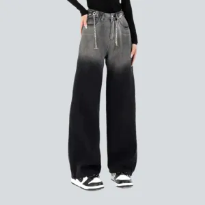 Street high-waist jeans
 for ladies
