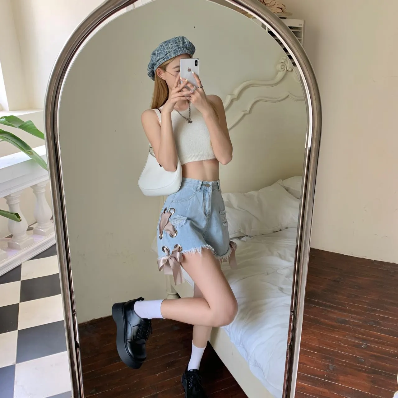 Sweet denim shorts    S351