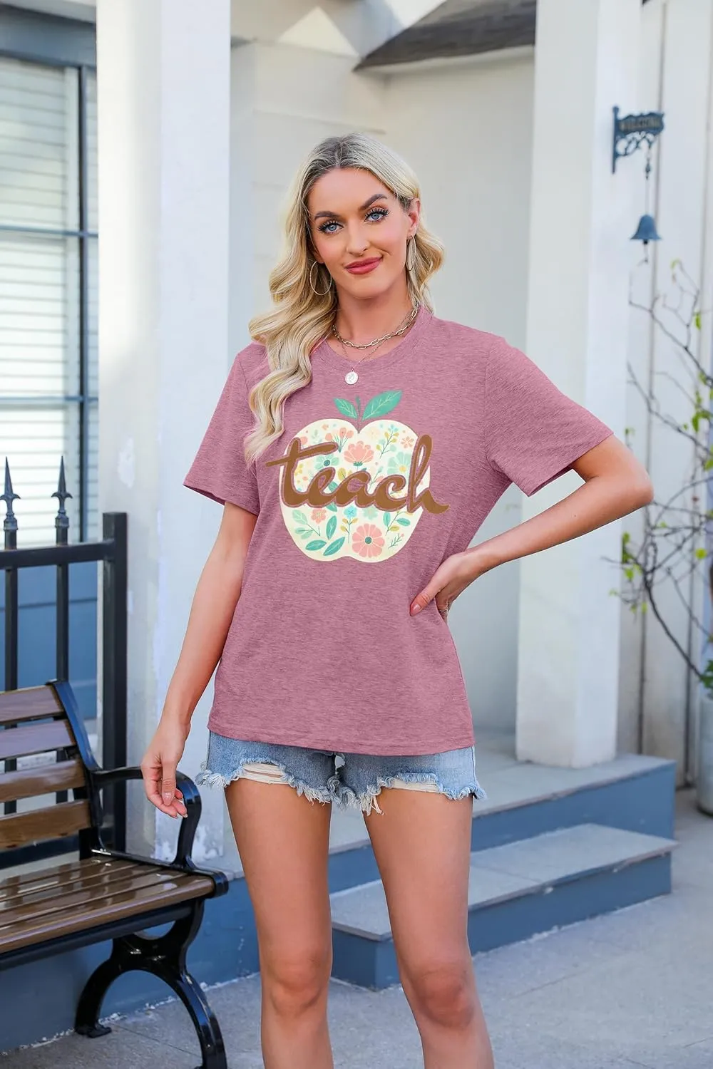 Teacher Shirts Take Chances Make Mistakes Get Messy Graphic Back to School Tshirt Short Sleeve Tee Casual Funny Teacher Tops