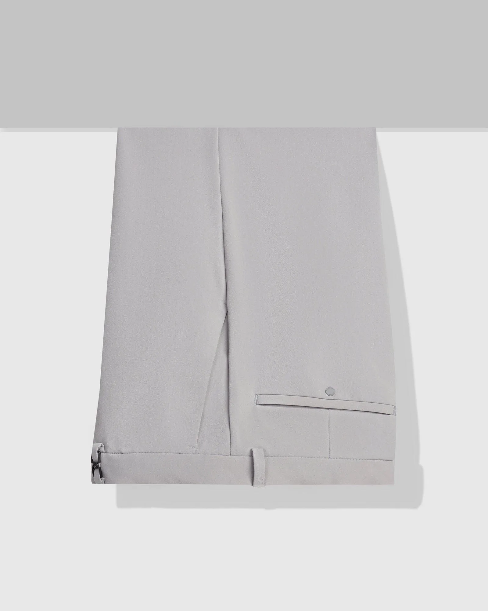 TechPro Slim Fit B-91 Formal Grey Solid Trouser - Sonet