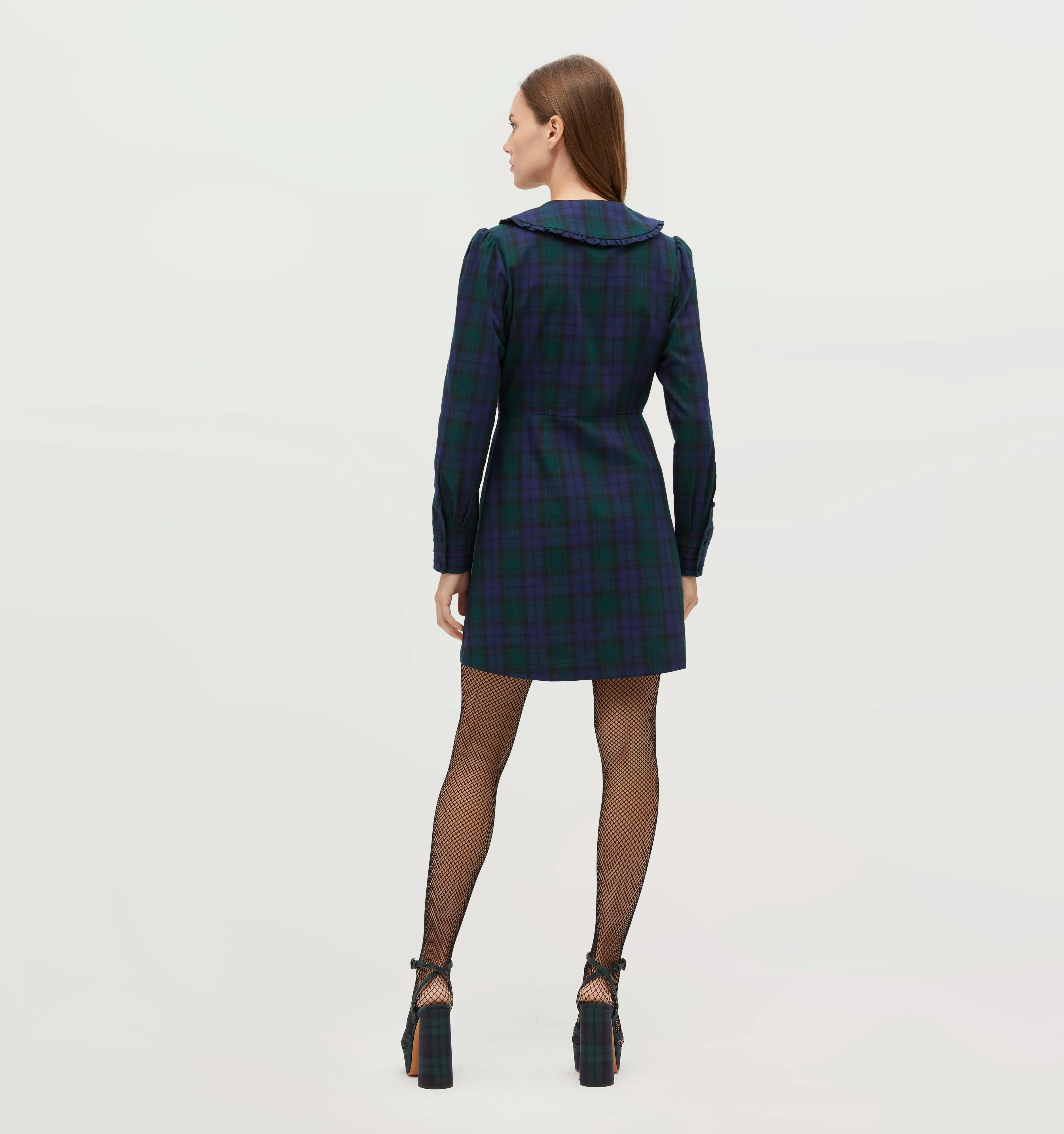 The Hazel Dress - Blackwatch Tartan