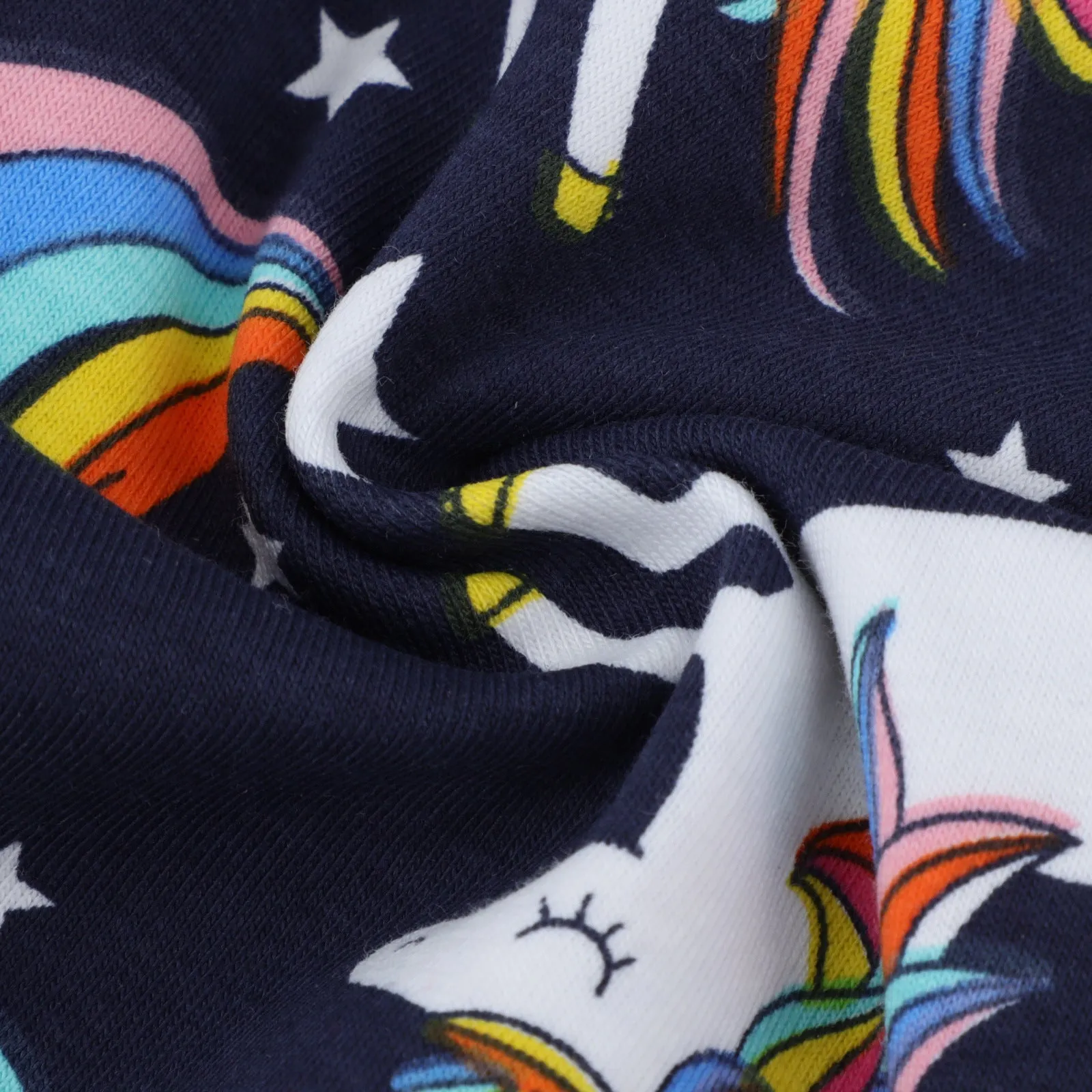 Toddler/Kid Girl's Cartoon Rainbow-colored Unicorns Print Design Leggings