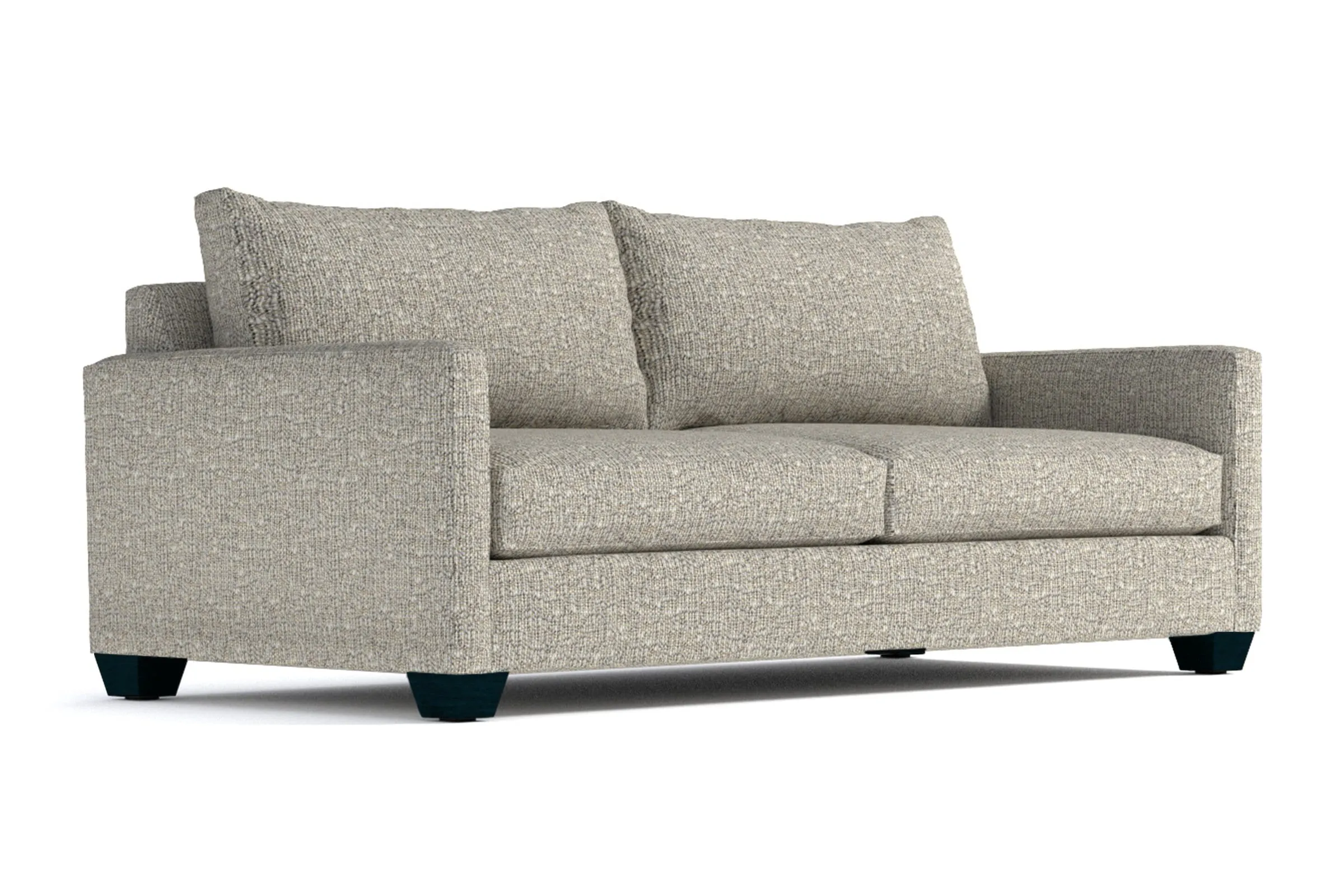 Tuxedo Queen Size Sleeper Sofa Bed :: Leg Finish: Espresso / Sleeper Option: Deluxe Innerspring Mattress