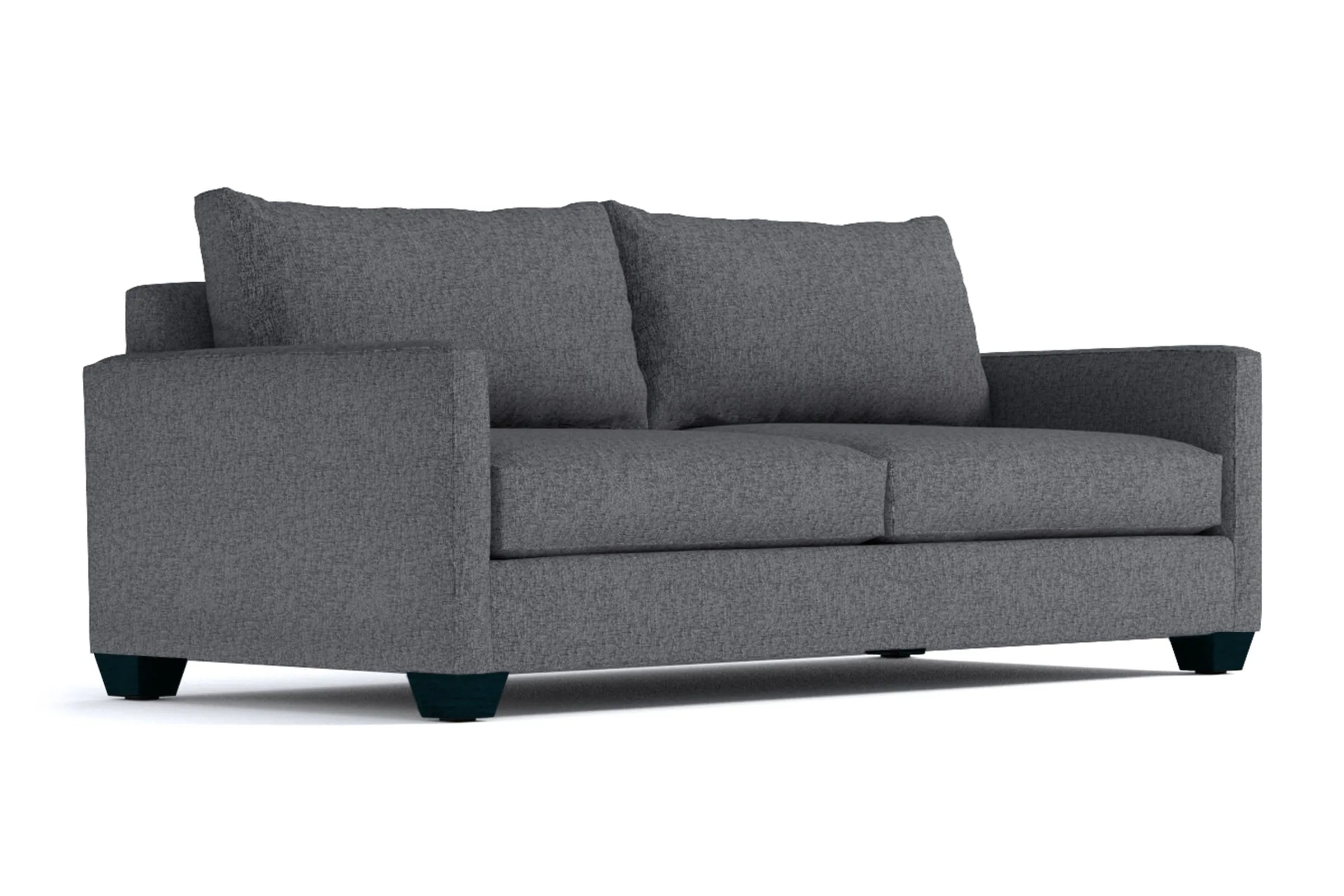 Tuxedo Queen Size Sleeper Sofa Bed :: Leg Finish: Espresso / Sleeper Option: Deluxe Innerspring Mattress