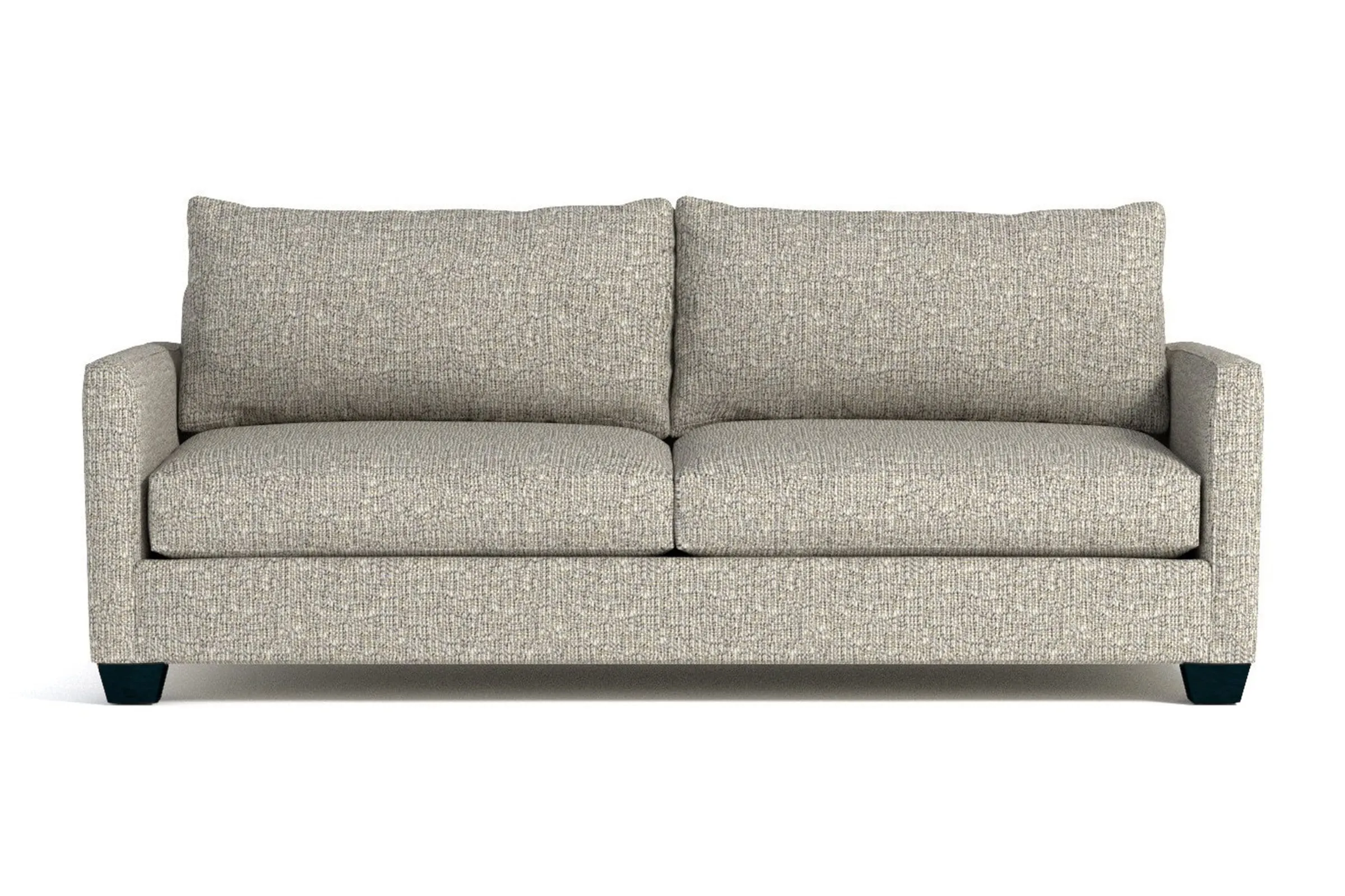 Tuxedo Queen Size Sleeper Sofa Bed :: Leg Finish: Espresso / Sleeper Option: Deluxe Innerspring Mattress
