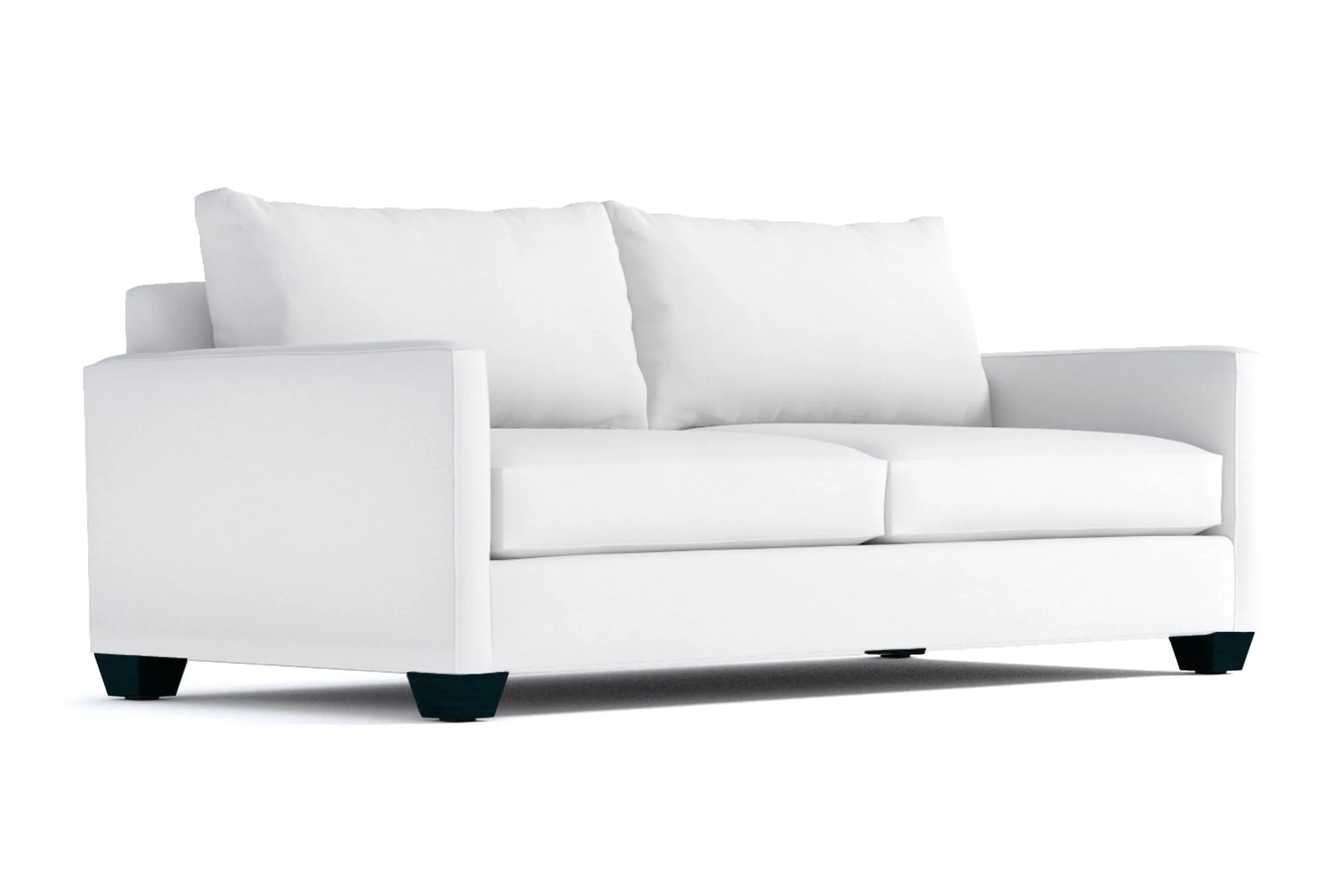 Tuxedo Queen Size Sleeper Sofa Bed :: Leg Finish: Espresso / Sleeper Option: Deluxe Innerspring Mattress