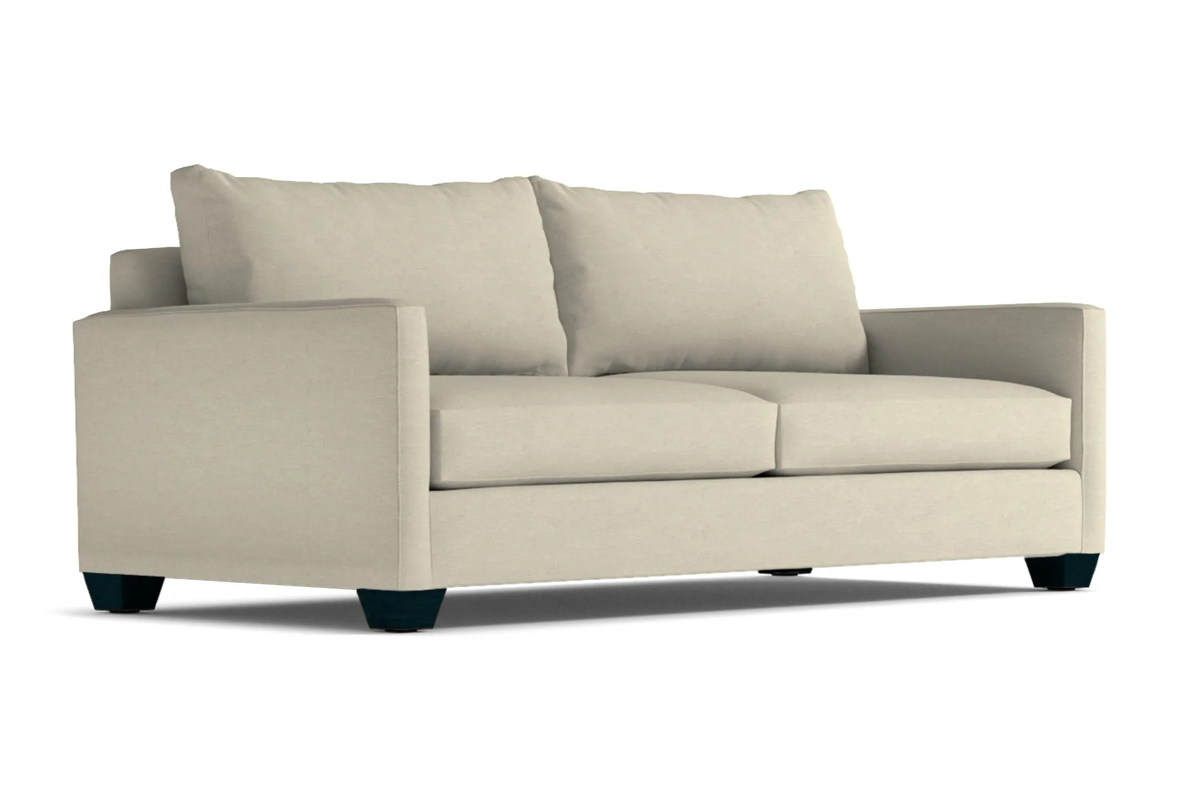 Tuxedo Queen Size Sleeper Sofa Bed :: Leg Finish: Espresso / Sleeper Option: Deluxe Innerspring Mattress