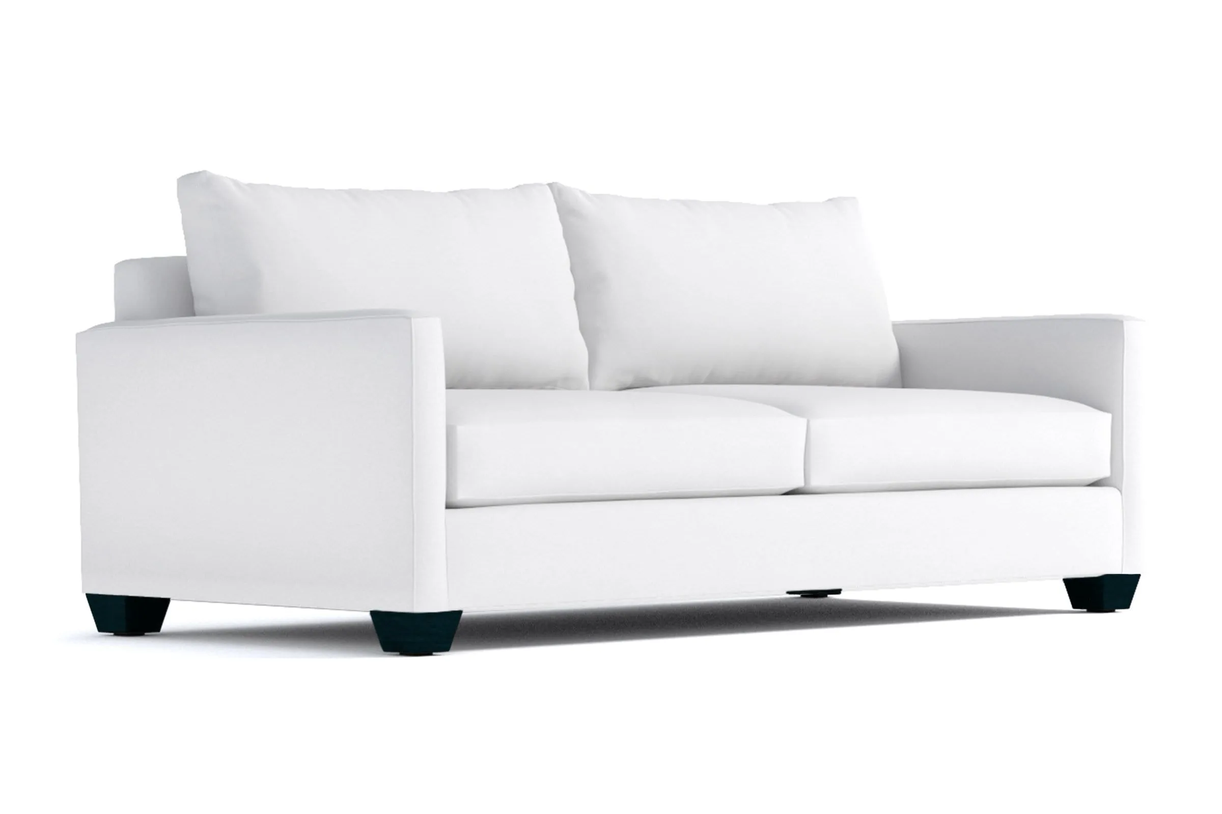 Tuxedo Queen Size Sleeper Sofa Bed :: Leg Finish: Espresso / Sleeper Option: Memory Foam Mattress