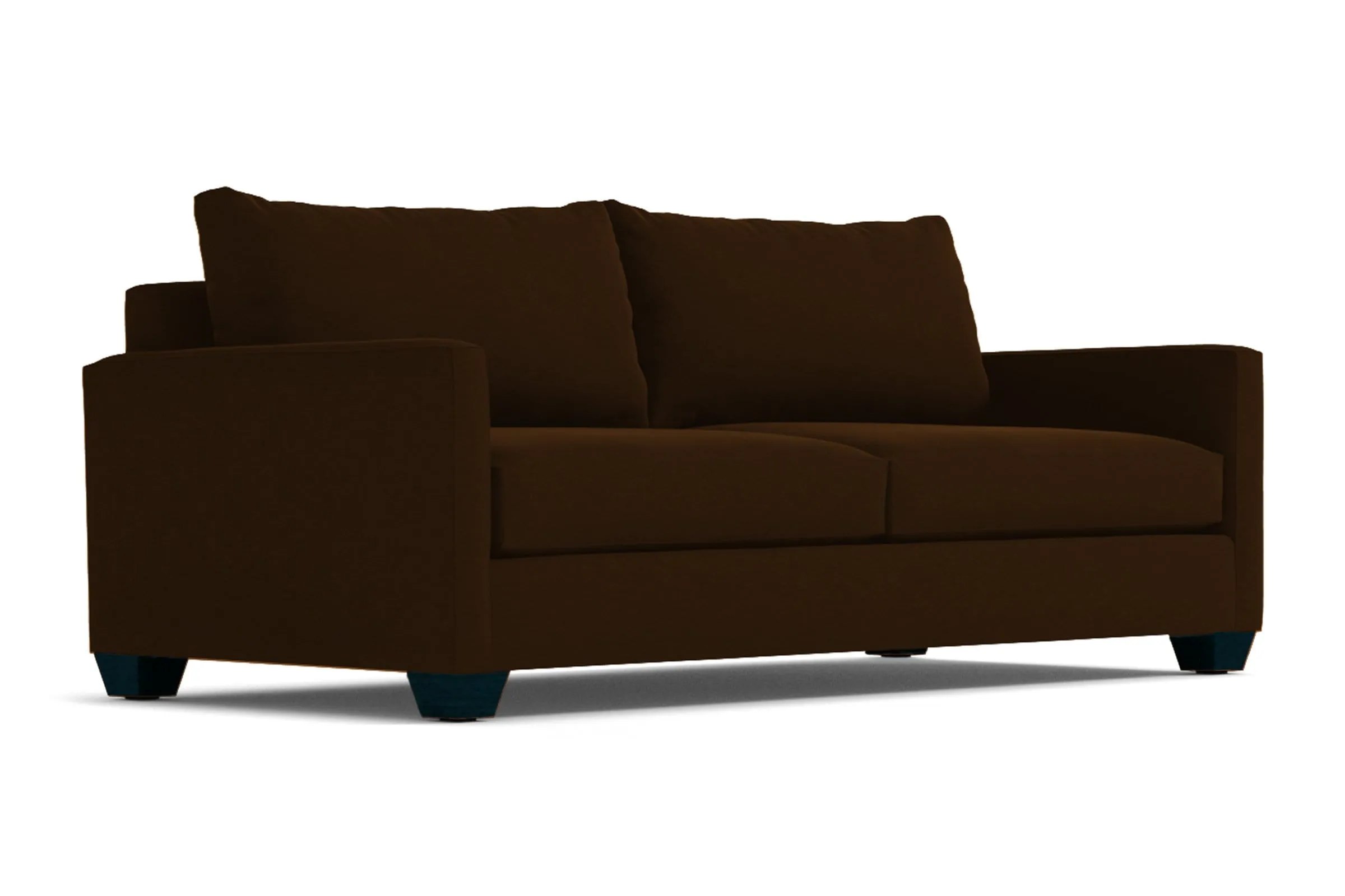 Tuxedo Queen Size Sleeper Sofa Bed :: Leg Finish: Espresso / Sleeper Option: Memory Foam Mattress