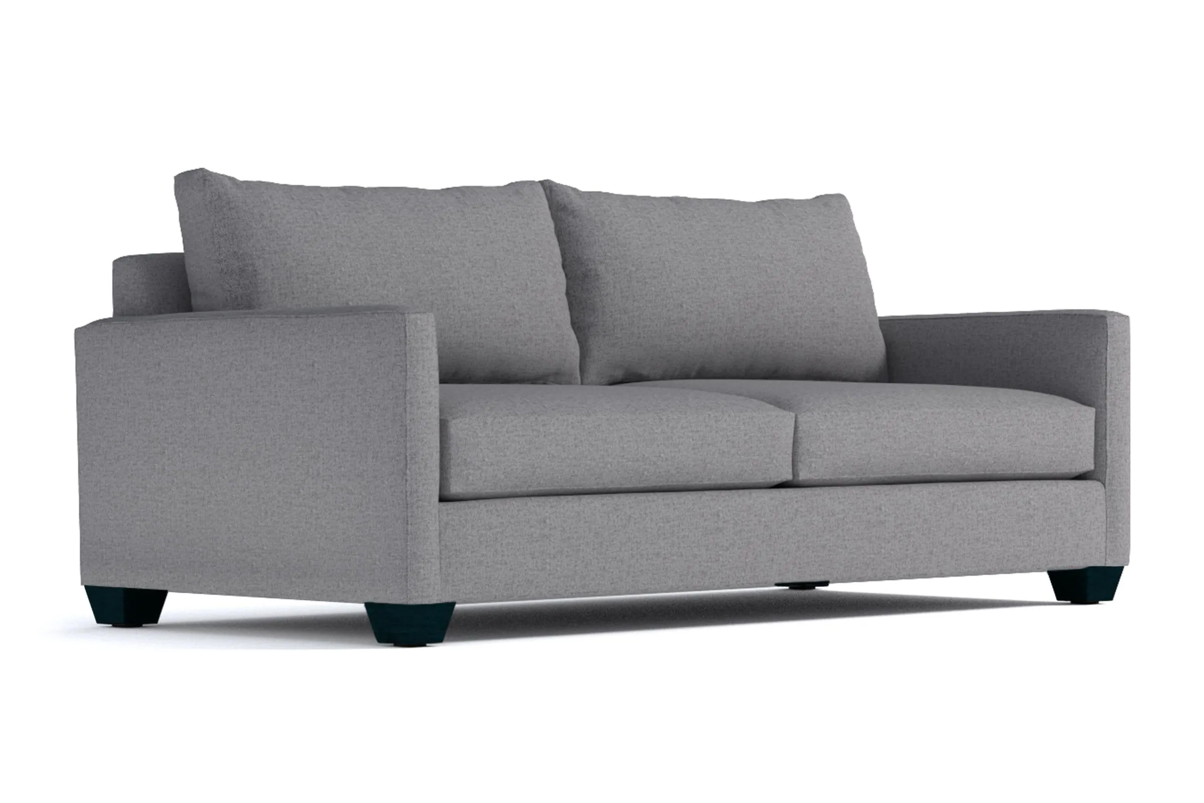 Tuxedo Queen Size Sleeper Sofa Bed :: Leg Finish: Espresso / Sleeper Option: Memory Foam Mattress
