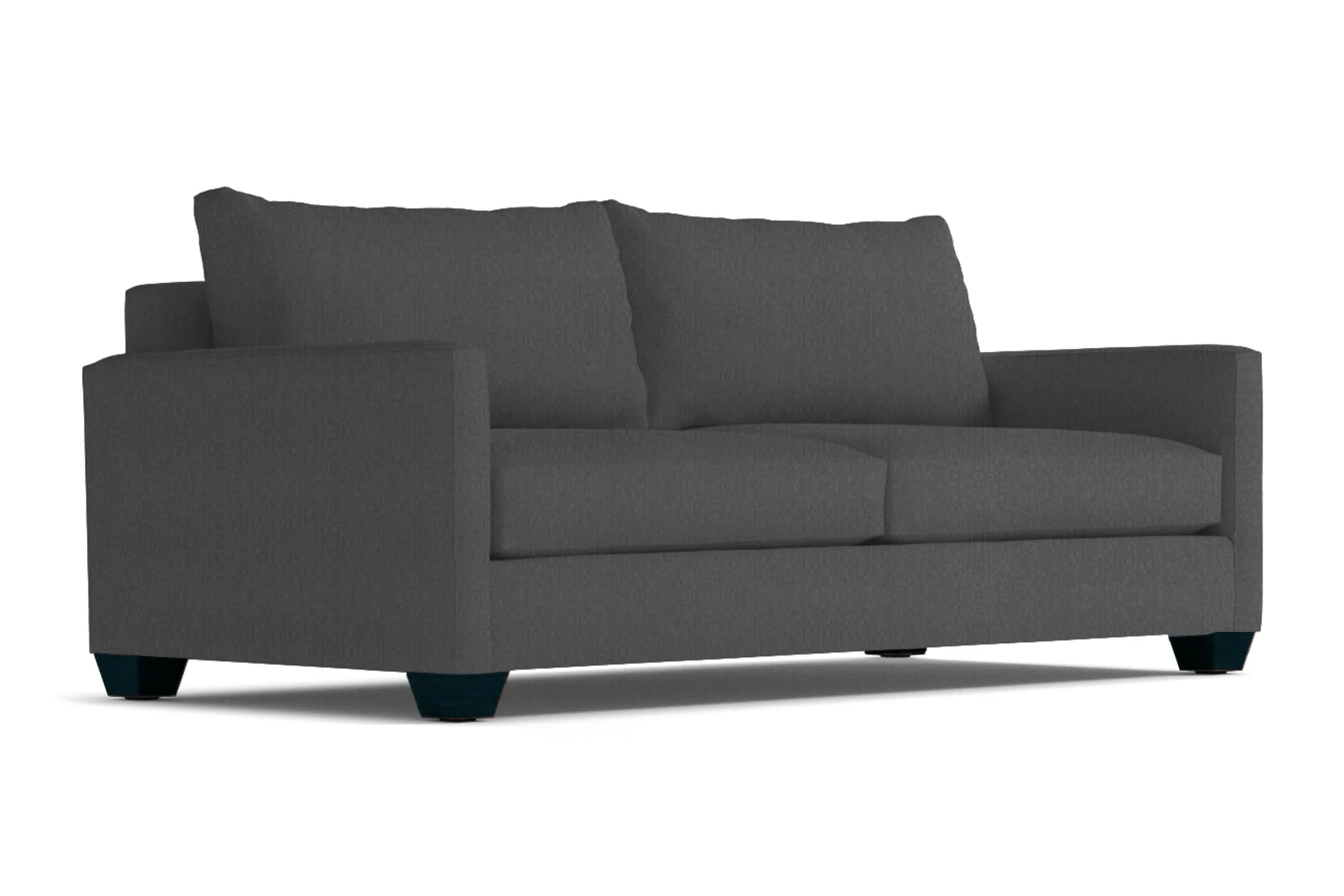 Tuxedo Queen Size Sleeper Sofa Bed :: Leg Finish: Espresso / Sleeper Option: Memory Foam Mattress