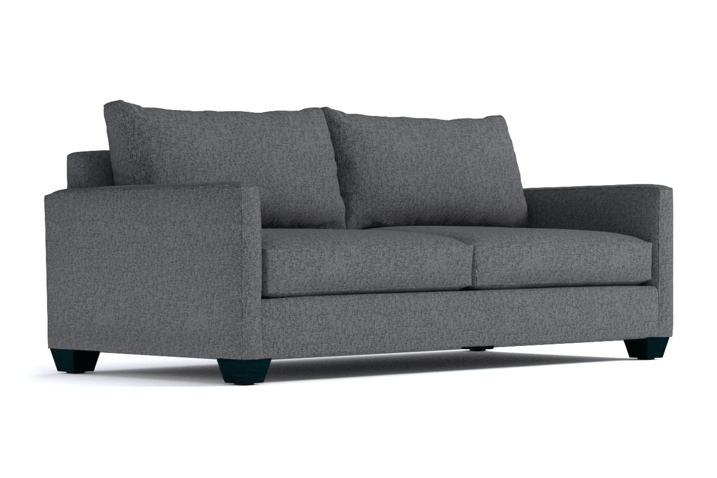 Tuxedo Queen Size Sleeper Sofa Bed :: Leg Finish: Espresso / Sleeper Option: Memory Foam Mattress
