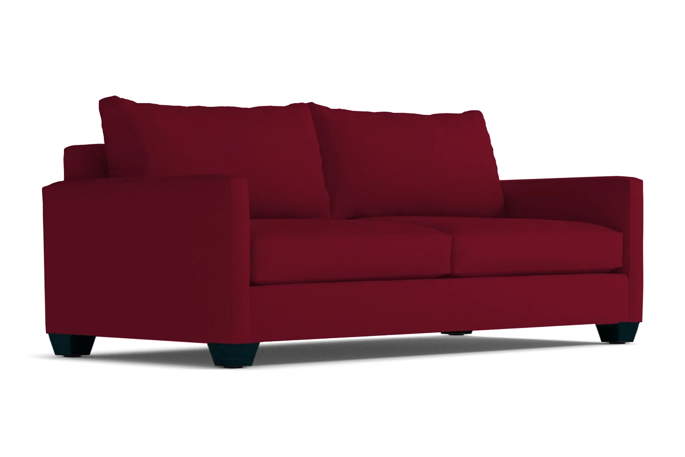 Tuxedo Queen Size Sleeper Sofa Bed :: Leg Finish: Espresso / Sleeper Option: Memory Foam Mattress