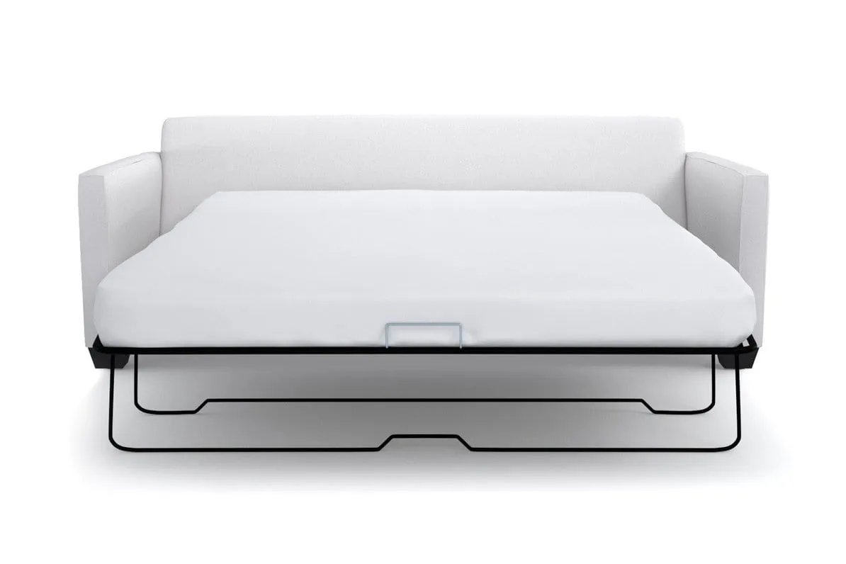 Tuxedo Queen Size Sleeper Sofa Bed :: Leg Finish: Espresso / Sleeper Option: Memory Foam Mattress